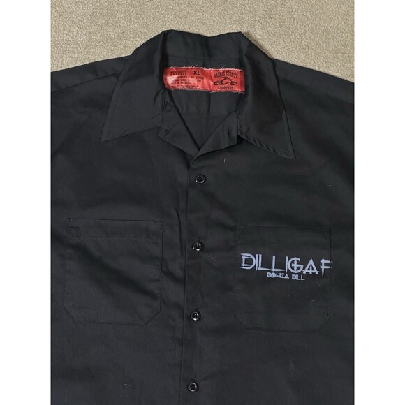 OCC ORANGE COUNTY CHOPPERS BIKER SKELETON WORK SHIRT XL Nobody Rides For Free - Picture 3 of 6